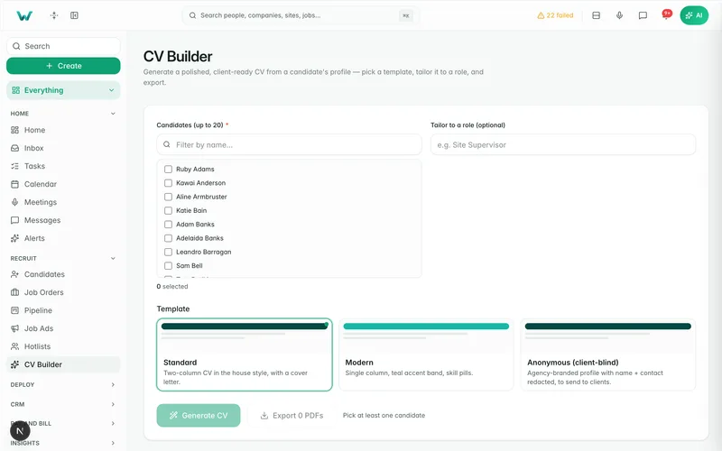 Reports & documents — live demo